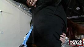 evasive angles tease sweet black ruby's pussy in lesbian scene