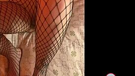 Friend's big dick in pantyhose feet intrigue