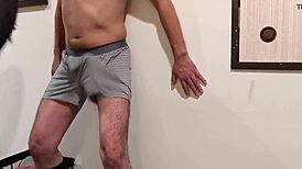 Woman Laughs While Slapping And Punching M-Male's Cock