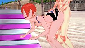 I watch grown Gwen Tennyson in bikini sex on the beach