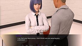 Let's play nudist school, part 11, playing inspector on the beach