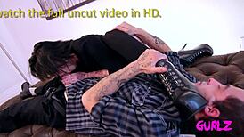 Inked Gurlz - Tattooed MILF Dominates with Foot Fetish