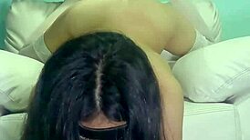 Friend tortures me with huge dildo 😩