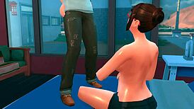 Couple In Sims 4 Episode Engages In Passionate Animated Sex