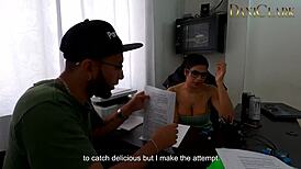 i meet sheila and fuck her pussy with monster cock in missionary and cum on tits