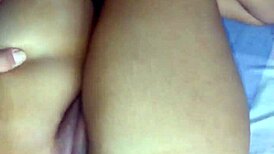 in this hard anal scene, the cum leaks out of her big ass