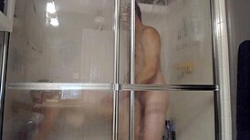 Husband And Wife Use Toys For Wild Shower Fucking!