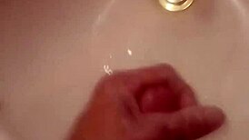 Big dick stroking session