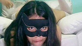 Friend tortures me with huge dildo 😩