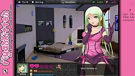 ultimate hentai sex challenge in huniepop game!