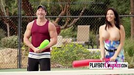 Swingers gather at tennis courts for raw group action and wild blowjobs. They mix and swap hard.