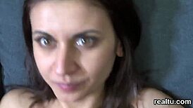 Gorgeous Czech kitten lured from mall for wild POV pounding! 😍