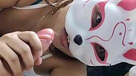 Asian Busty Girlfriend Sucks Your Cock In POV!