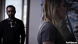 The student trades her pussy for a free room and gets thoroughly fucked by the landlord.