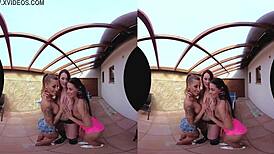 The three amazing table tennis pussies get hardcore group action