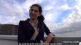 wow, czech teen lured in supermarket, stripped, and pounded hard in pov!