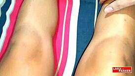 room casting features perla rica chibola venezolana receiving massage while masturbated