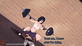 Mikasa and Eren train in Shingeki no Kyojin, riding and doggystyle!