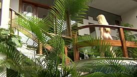 Sara Lopez teased hard before banging Carlao until they both finished in sweaty heat.