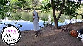 i'm feeling the halloween fantasy outdoors with my small tits tattooed