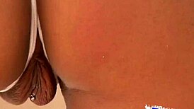 Georgina stuns in a sexy thong and bikini for her latest photoshoot. Her style always captivates!