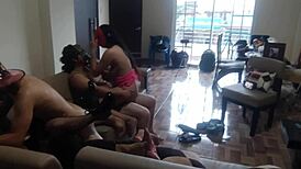 Pov, old perverts invite horny stepmom and busty stepdaughter for homemade orgy. Ready to fuck?