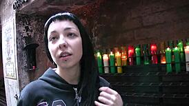 Fucking hard in public right around a historic monastery site