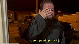 In this costume, Wendynicolle is possessed, and the priest fucks the demon out of her beautiful latina ass.