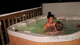 Slutty Asian Teen Sucks Photographer In Hot Tub