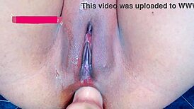 Wet Pussy Plays on Pike Nelson with Big Dildo Secretly