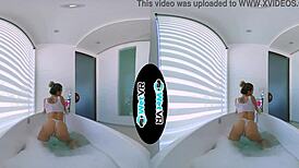 yo, wetvr creeper sneaks into bath for vr pov banging