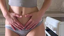 I watch this cute teen 18+ have a creamy orgasm on dildo ride - maiskii