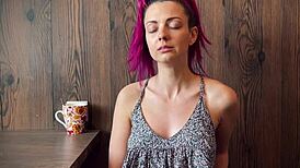 Four Intense Orgasms Experienced In The Clothed Kitchen Setting