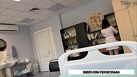 Nurse In Sexy Underwear Helps Me With Her Wet Pussy And Sex On The Table!