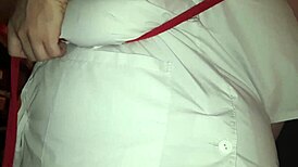 Chubby Nurse Bound In Hospital Bdsm, Wax And Clothespins On Natural Tits, Blowjob For Master