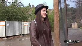 Lovable nympho sucks hard in pov before banging