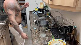 My first DP with hot Latina small tits craving two cocks in pussy with Raul and Brady