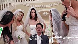 Hey, Hysterical Bride and Crew Gangbang the Guy Who Ruined Their Weddings!