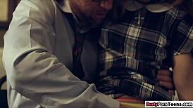 Cute Sally Squirt Fucks Instructor With Big Cock