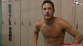 brunette slut with big tits bangs boxer in ring