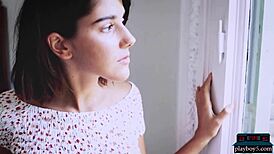 Damn! Stunning Russian milf Jana Bubu strips solo for softcore tease