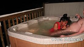 Slutty Asian Teen Sucks Photographer In Hot Tub