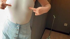 wow, stunning chinese 18-19 yr old in action! 🔥