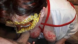 Chubby Nurse Bound In Hospital Bdsm, Wax And Clothespins On Natural Tits, Blowjob For Master