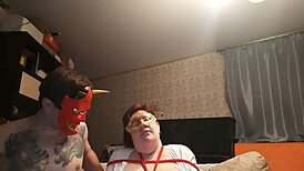 Chubby Nurse Bound In Hospital Bdsm, Wax And Clothespins On Natural Tits, Blowjob For Master