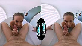 yo, wetvr creeper sneaks into bath for vr pov banging