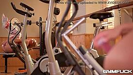 in the gym, blonde bombshell rachele richey feels rich bimbo masturbation sensations while getting fucked and inserted.