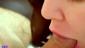 Just a gentle, juicy blowjob leading to an oral creampie moment.