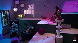 catwoman wants to teach a lesson to all of the hot men in the room