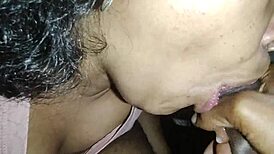 Colombian Babe with Big Ass Gets Throatpie in Bedroom, Cum Covered Pussy